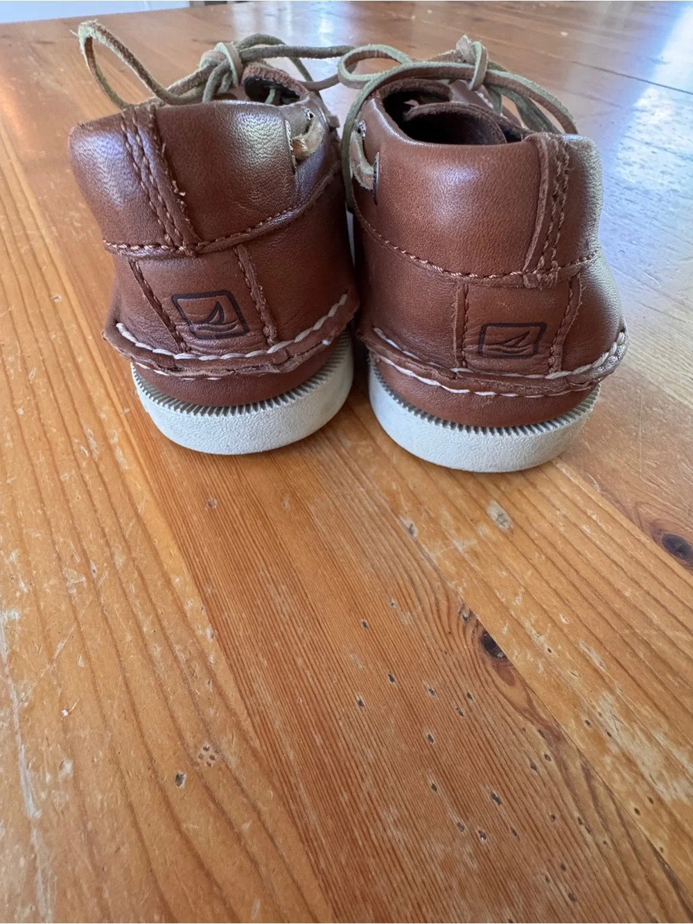 Sperry Men's Brown Leather Moc-Toe Topsider Boat Shoes